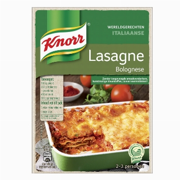 Knorr Verdensretter italiensk lasagne bolognese 191g